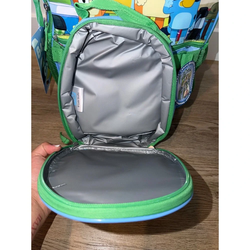Kids bluey backpack with lunch bag